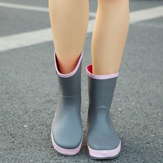 夏季新款韓國時尚中筒雨鞋女版成人雨靴女士水鞋膠鞋可愛套鞋短筒20240410