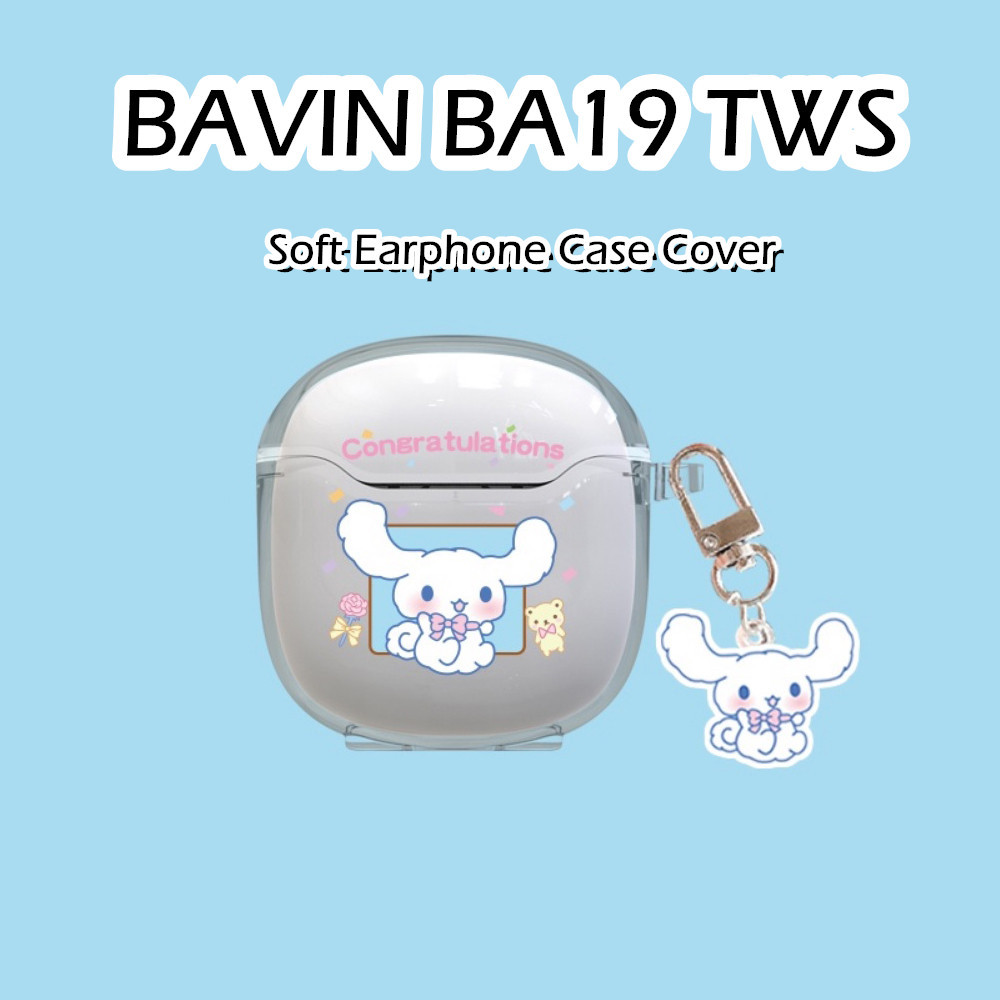 【快速發貨】適用於 Bavin BA19 TWS 保護套動漫卡通圖案軟矽膠耳機保護套保護套