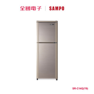 聲寶140L雙門冰箱金 SR-C14Q(Y9) 【全國電子】