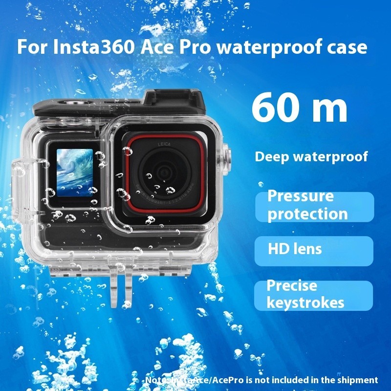 適用於Insta360 Ace Pro / Ace防水殼相機60米潛水罩保護殼配件