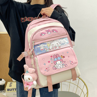 庫洛米書包 背包 女生ins 小學生 初中生 大容量 後背包 可愛三麗鷗 包,減負,護脊