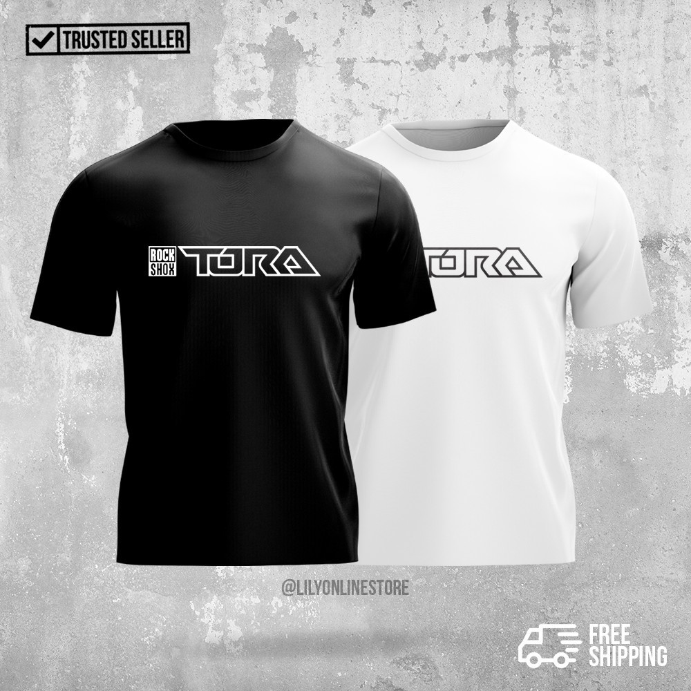 Rock SHOX TORA 自行車 T 恤男女通用 100% 優質棉