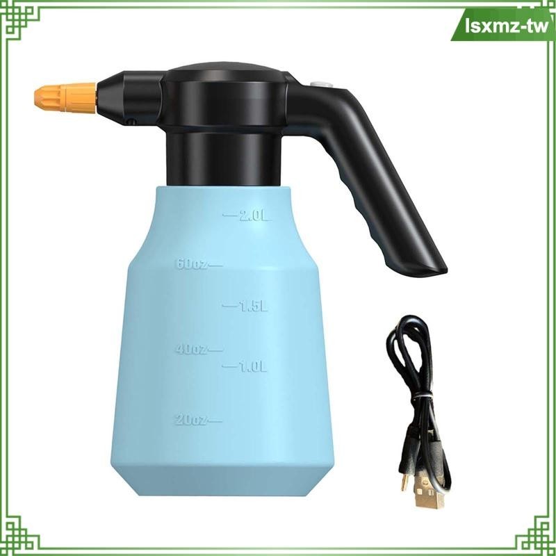 [LsxmzTW] 電動泡沫噴霧器,便攜式電動噴霧瓶植物先生 2L 容量洗車泡沫噴霧器,用於洗車清潔
