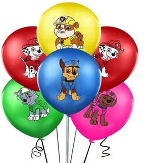 10 件裝卡通爪子巡邏氣球狗主題生日派對裝飾乳膠氣球兒童玩具用品家居裝飾動物禮物