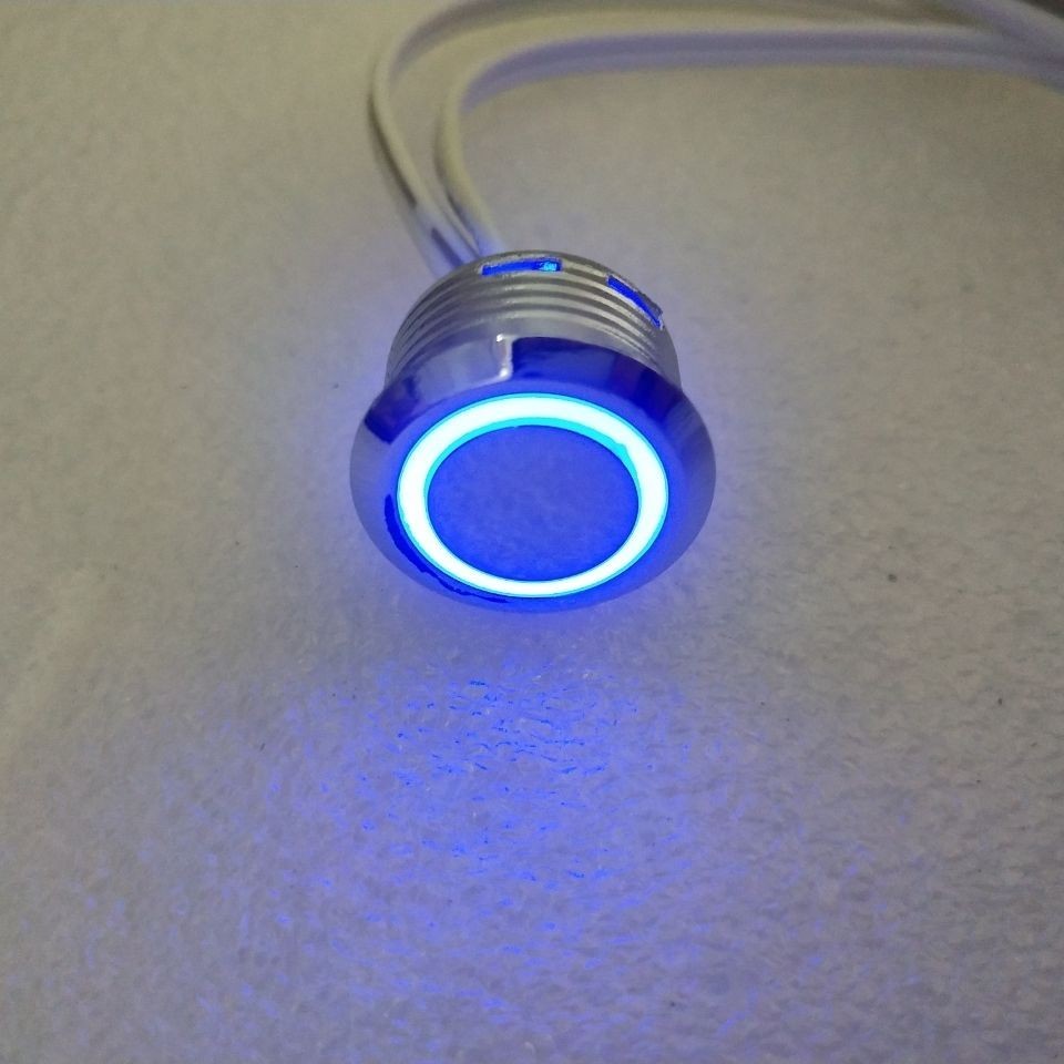 限時優惠圓形觸摸開關 5v12v24v藍光可調光櫥櫃衣櫃led感應器夜光感應開關
