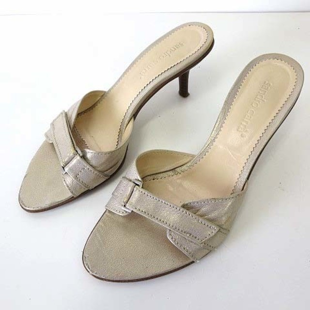 RIER sandro A M O 5涼鞋 高跟拖鞋二十三點五厘米 皮革 日本直送 二手