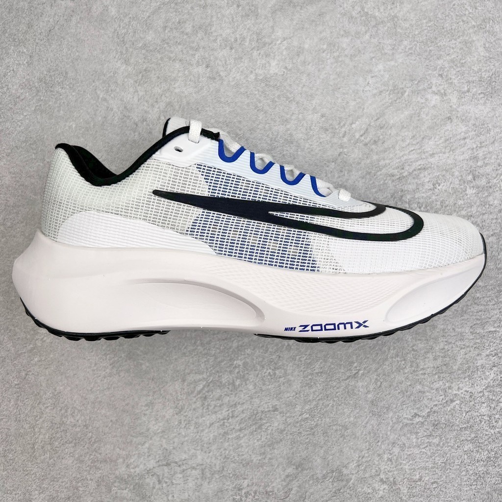 Nike Zoom Fly 5 馬拉松長跑運動休閒緩震碳板跑步鞋 白黑藍 DZ2769-101