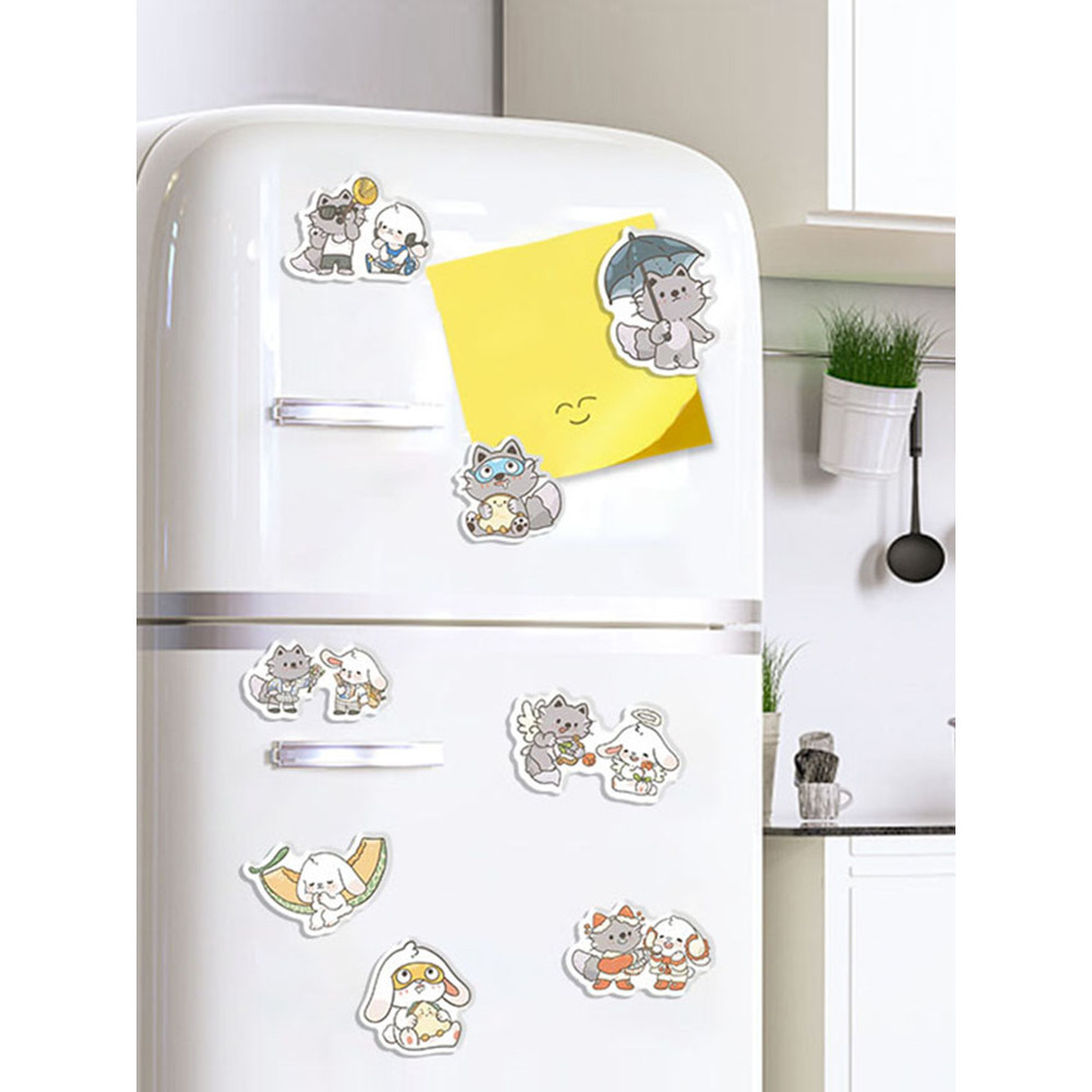 客製化【冰箱貼】亞克力冰箱貼磁貼動漫創意定製可愛diy 磁性貼照片卡通大號磁力貼