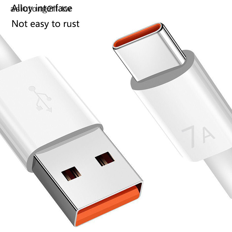 [asiutong2ii] 7a 100W Type C USB 數據線華為 mate40Pro nova9 超快充電線