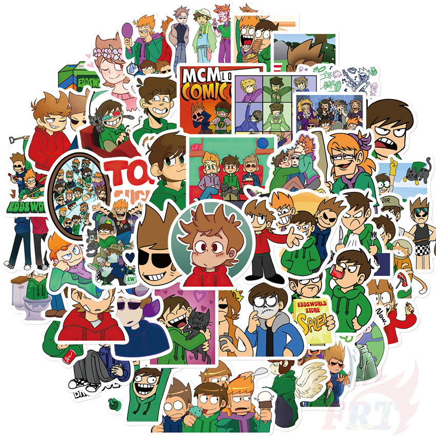 50張入 ❉ 艾德的世界 Eddsworld 款式1 防水涂鸦贴纸 ❉ 摩托車機車電腦行李箱吉他塗鴉貼紙