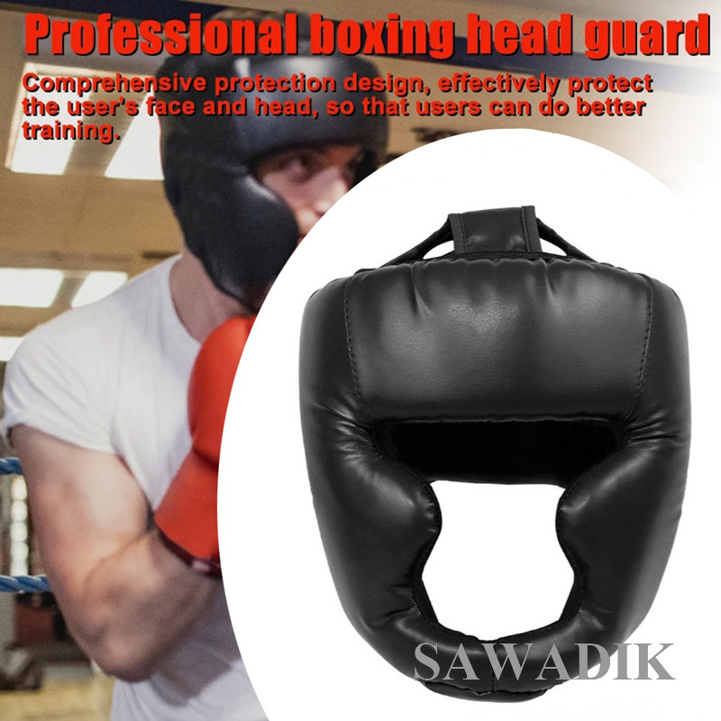 Sawadik 散打頭盔猴臉護頭 兒童成人款訓練封閉式格鬥護面 拳擊泰拳搏擊護具
