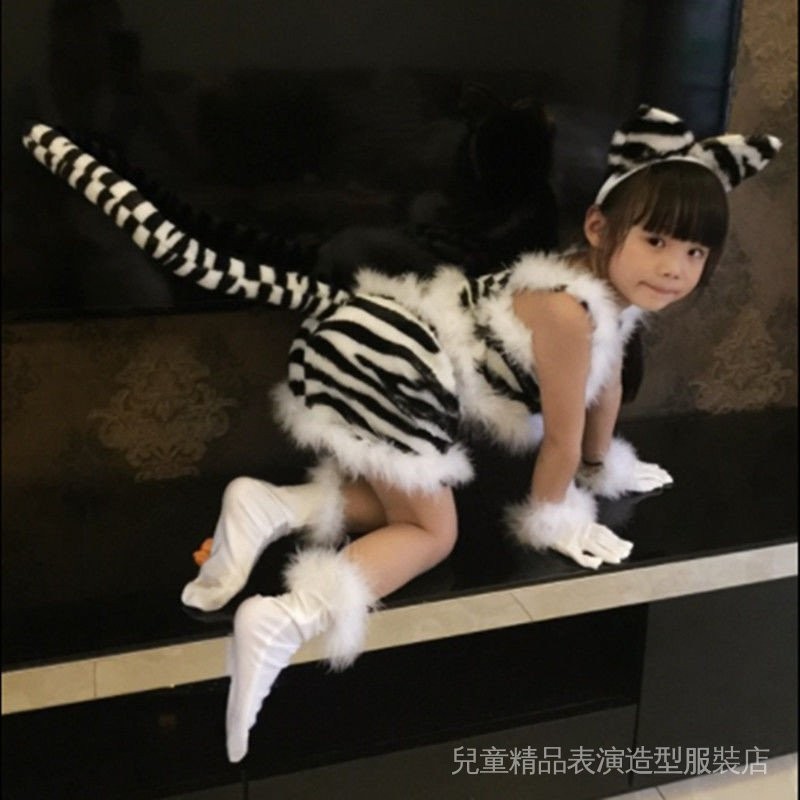 六一兒童節兒童小貓表演服幼兒園小貓咪表演服少兒舞蹈服兒童裝扮動物服動物表演服裝 表演服 動物服裝 造型服裝