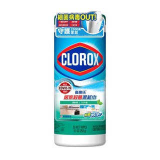 CLOROX 高樂氏 居家殺菌濕紙巾 35片 清新香