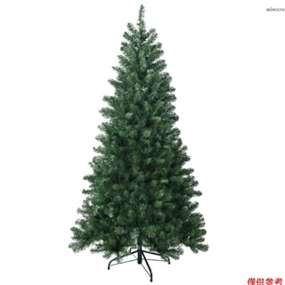 5FT PVC圓頭自動鋼絲樹 鋼絲工藝 模擬人造耶誕樹商場櫥窗室內裝飾造景場景佈置耶誕樹耶誕用品帶支架 不帶燈【美國倉一