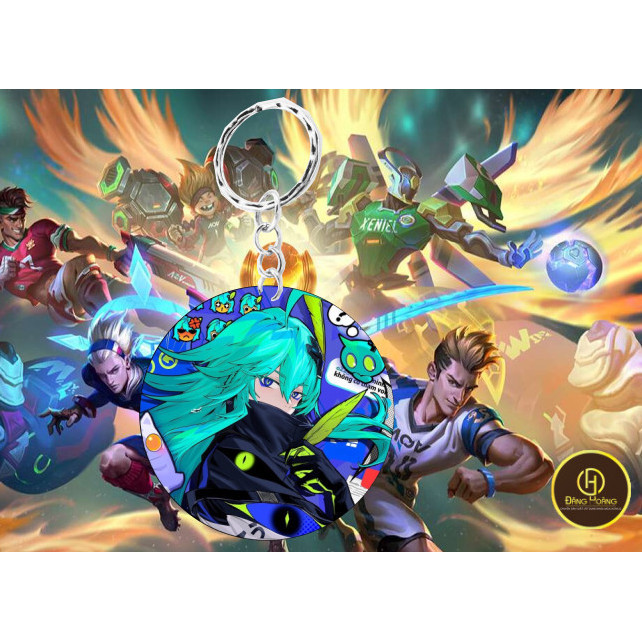 Arena of Valor ver LQ2 遊戲鑰匙扣,赤壁遊戲,獨特可愛的禮物_dh