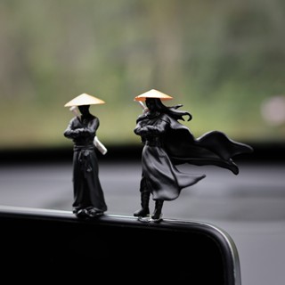 武林 劍客 古風 俠客 江湖故人 螢幕擺件 顯示屏 車內 中控臺 汽車飾品擺件 公仔 車用 汽車 車 擺件 裝飾 汽車裝
