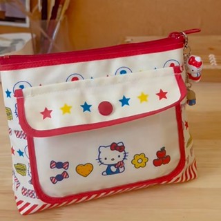 日係三麗鷗中古絶版款helloKitty收納包防水卡通可愛化妝包洗漱包