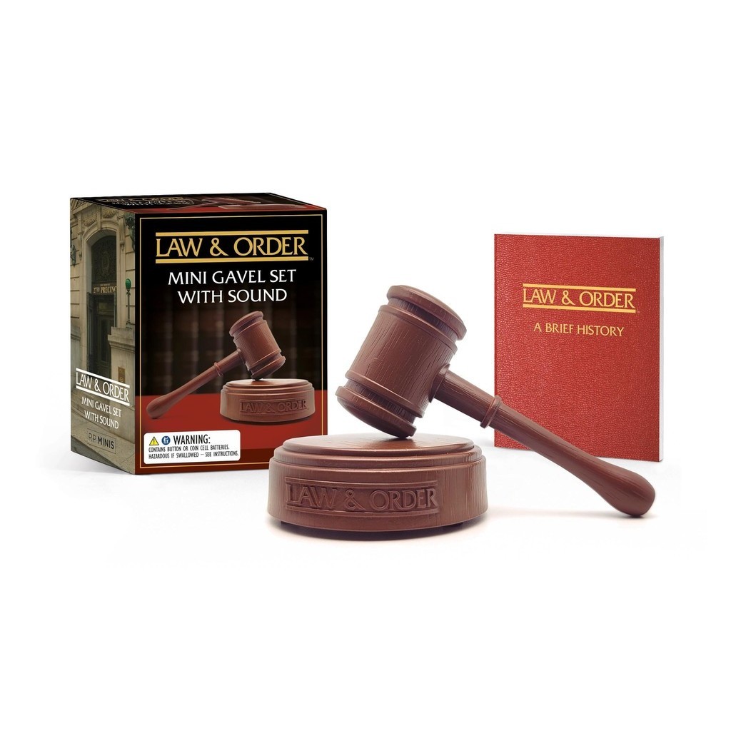 Law &amp; Order: Mini Gavel Set with Sound/Chip Carter【禮筑外文書店】