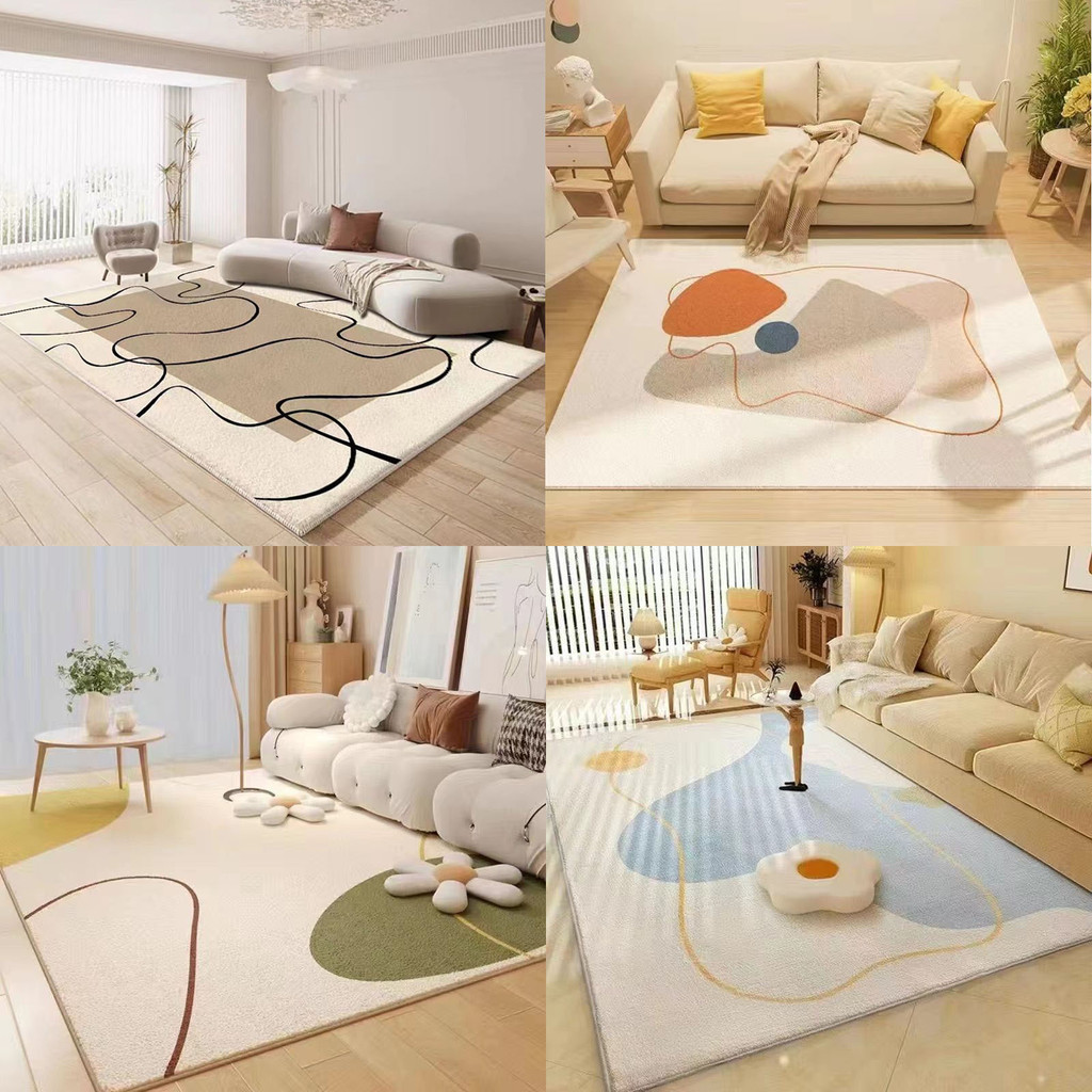 仿羊絨地毯客廳現代簡約北歐家用沙發茶几毯臥室房間床邊加厚地墊 200*300CM 200*250CM160*230CM