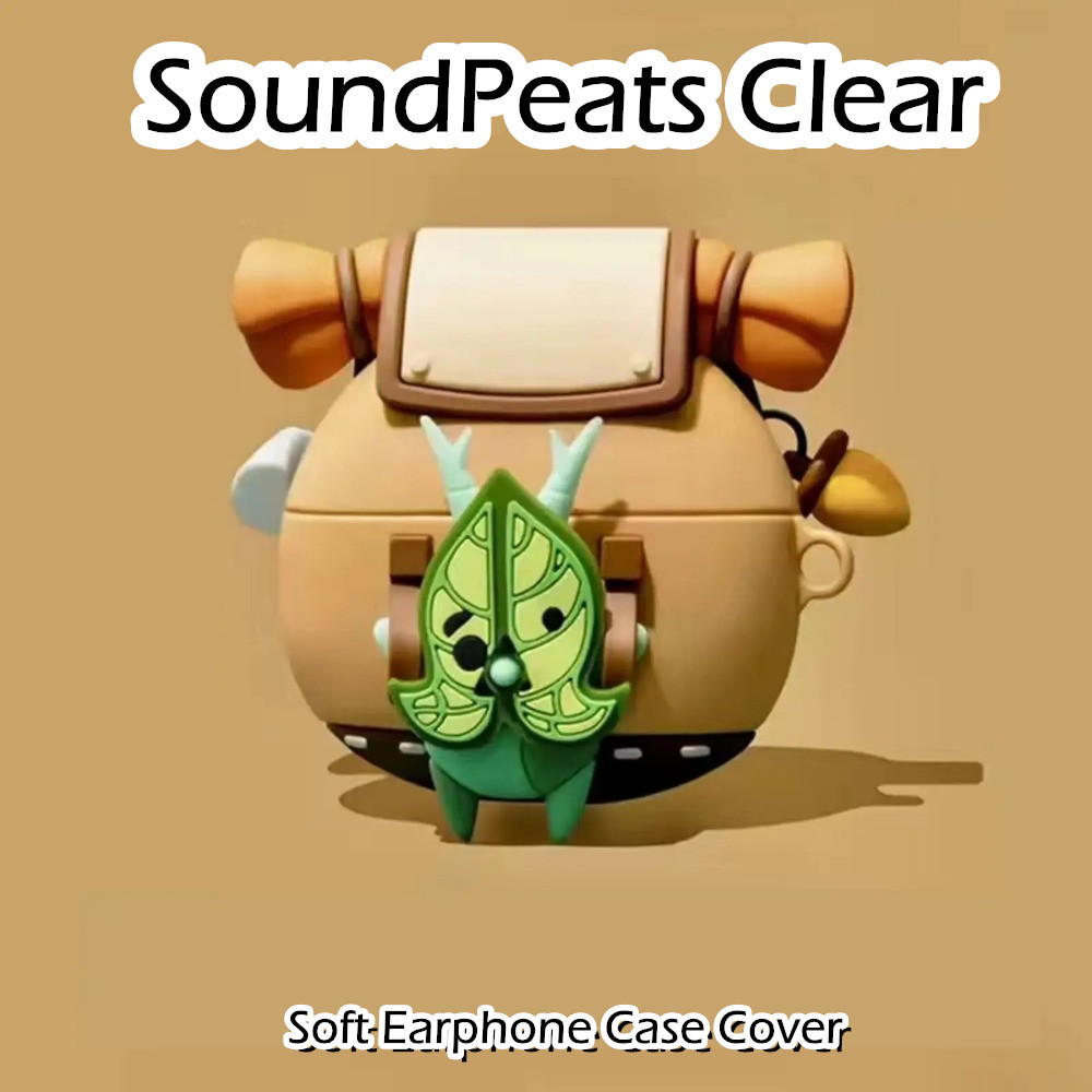 [快速發貨] 適用於 SoundPeats Clear Case 有趣的卡通軟矽膠耳機套外殼保護套 NO.3