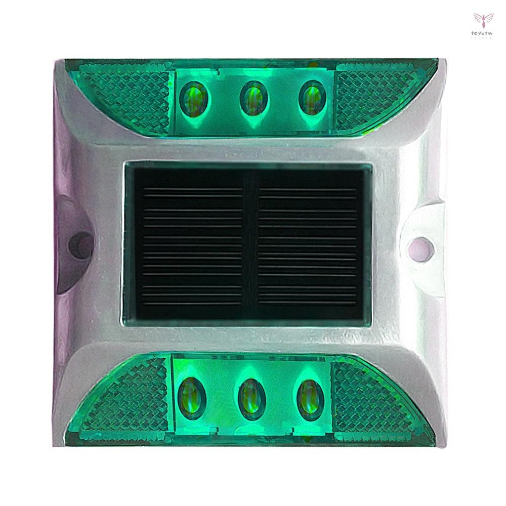 太陽能甲板燈 6-LED 車道燈鋁製防水戶外路徑道路樓梯階梯地燈用於路徑花園庭院庭院裝飾