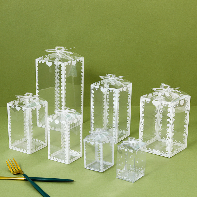 🤩有創客製 客製化 包裝盒 塑膠盒 透明pet白色印花包裝盒PVC塑料禮盒糖果玩具娃娃方形花盒可定製 可開發票