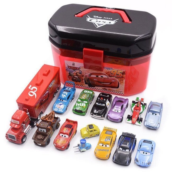 【In stock】tomica 汽車總動員 閃電麥昆 麥大叔 合金玩具車 汽車模型 收納盒 手提箱套裝 兒童玩具車 汽