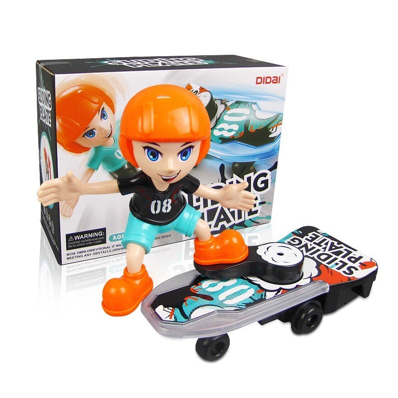 機器人滑板車兒童卡通萬向燈光音樂特技車熱賣玩具