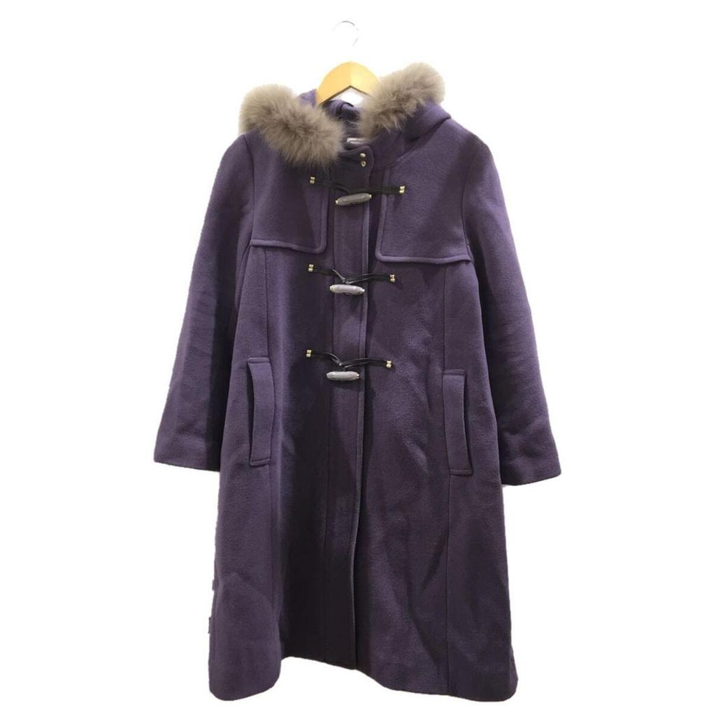 JILLSTUART 粗呢大衣外套羊毛 20aw 紫色 日本直送 二手