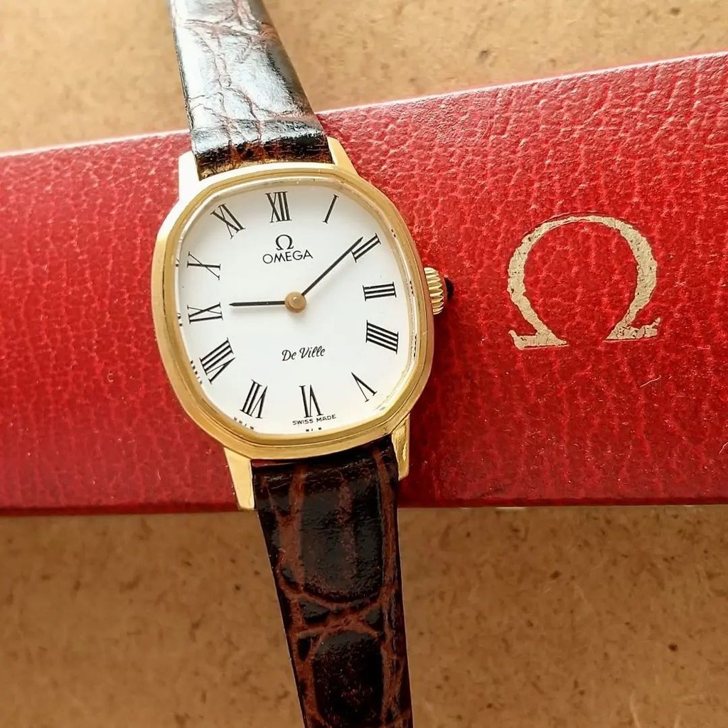 OMEGA 歐米茄 手錶 DE VILLE LADY MINI 白色 字盤 羅馬數字 日本直送 二手