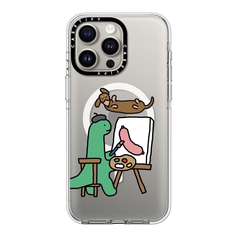 CASETiFY 保護殼 iPhone 15Pro/15 Pro Max 小恐龍自畫像 Draw Me