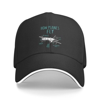 飛機如何飛行有趣的飛機飛行員魔術純色熱印穿時尚棒球帽