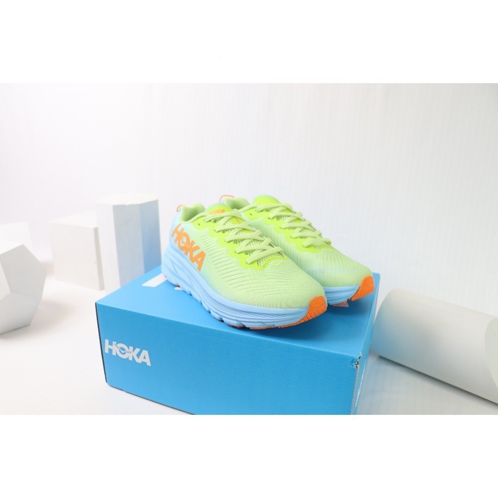 HOKA ONE ONE Rincon3 林康3跑步減震耐磨輕便回彈透氣公路男女運動鞋藍綠