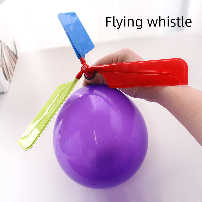 現貨#氣球飛機 氣球直陞機 氣球飛碟 快樂飛球魔術球模型 兒童創意玩具5.17mz