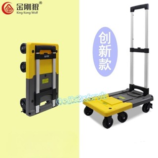 可開發票🔥可摺疊小推車 買菜車 搬運車 拉貨車 手拉車 摺疊推車 靜音輪子 便攜推車 推拉推車 靜音輪子推車 塑膠推車