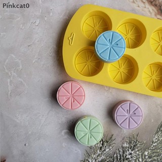 Pinkcat0水果形矽膠模具檸檬diy 6孔肥皂模具軟糖巧克力模具粘土樹脂蠟燭蛋糕布丁烘焙模具TW
