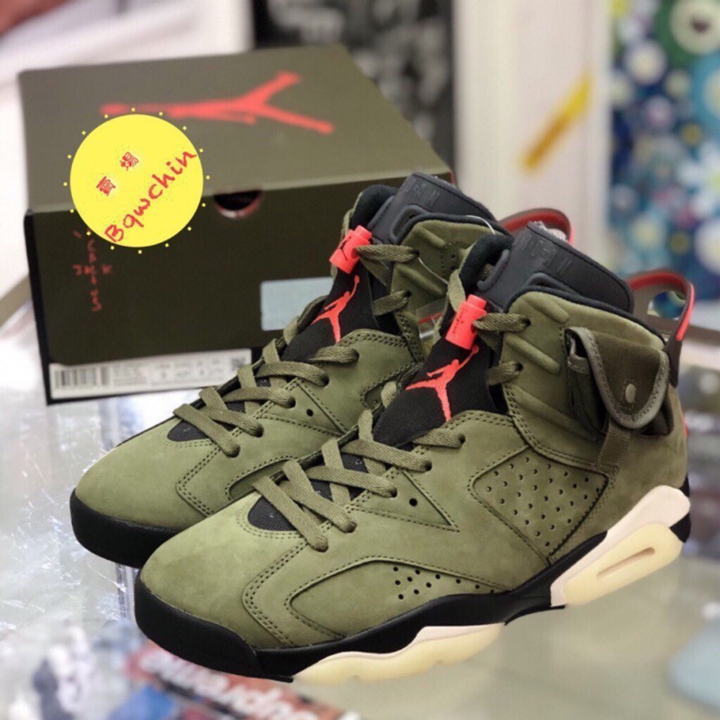 2024 高品質現貨 NK air Jordan 6 x Travis scott CN1084-200 男式籃球鞋女