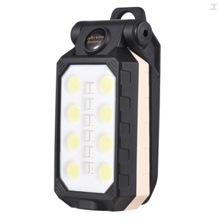 Aoresac COB 工作燈 LED USB 可充電手電筒磁性底座和掛鉤 4 種模式 180 度旋轉 IPX6 防水便