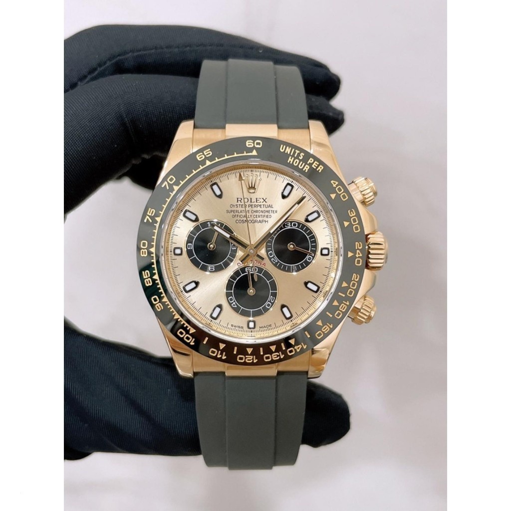 勞力士代托納116518肖恩悅風格黃金 40 手錶直徑計時碼表自動 18 全套瑞士男士手錶