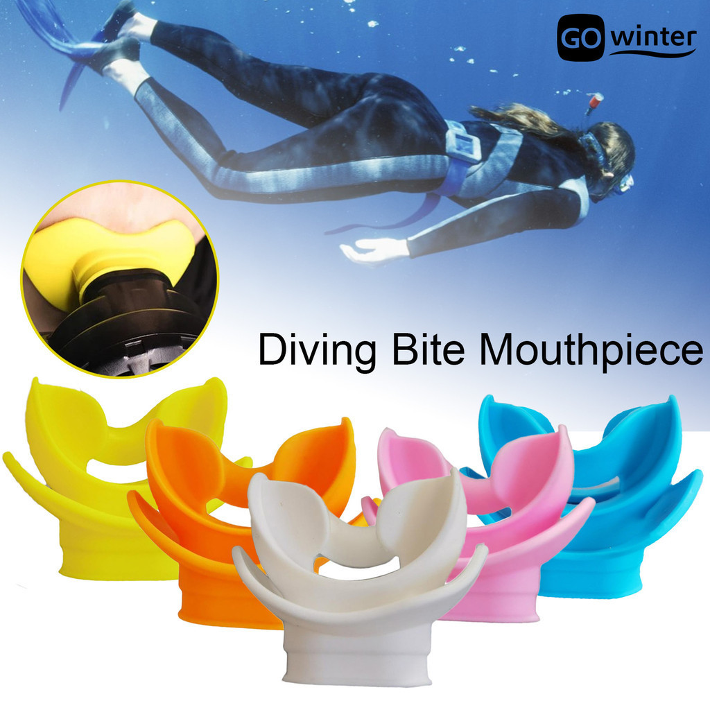 [摩卡運動]潛水呼吸器咬嘴 深潛調整器口咬二級頭舌託跬膠咬頭 咬嘴護脣一件式