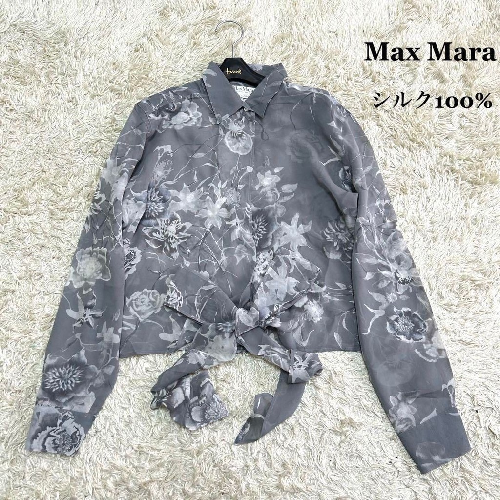 二手 - 義大利 MaxMara 絲綢襯衫 42