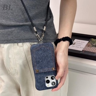 辣妹牛仔褲斜挎可插卡 適用iPhone 15 14 13 12 11 Pro Max i13 i14 15pro 手機殼