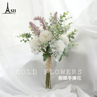 模擬花 假花 手捧花 森系尤加利 新娘伴娘 婚禮手拿 家居 桌面裝飾 道具插花