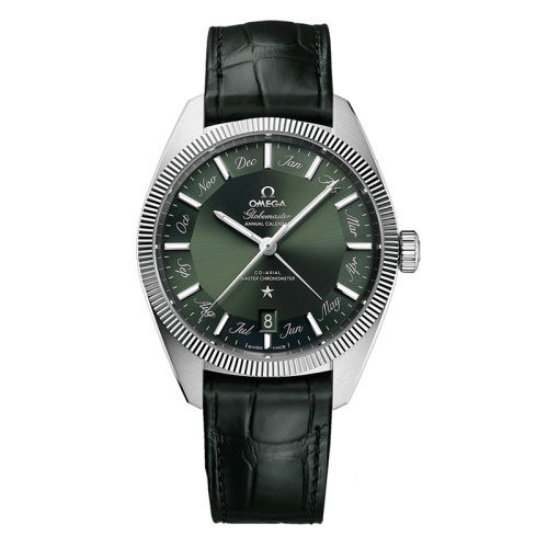 綠色 男士帶腕錶 系列皮革錶盤機芯毫米⌚Omegafan⌚ Watch 星座錶鏈 機械錶殼/OMEGA41精鋼自動