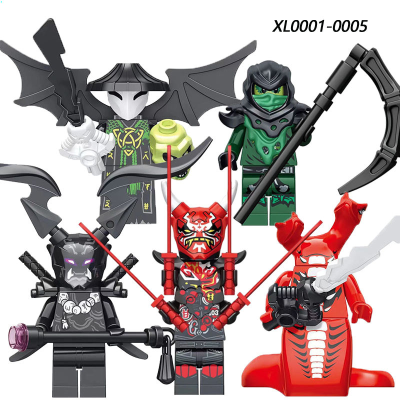 兼容樂高拼裝玩具忍者摩羅蛇怪歐米伽骷髏巫師積木XL0001-0005