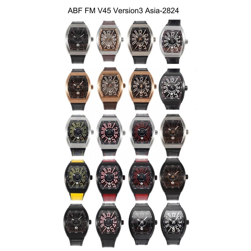 ABF 法蘭克穆勒 最新款獨家訂製版 Vanguard腕錶 V45 CRAZY HOUR 瘋狂時間系列1.打破常規 將1