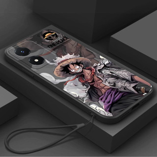 外殼 OPPO Reno 8T 4G Reno 8T 5G 手機殼帶掛繩美學矽膠 TPU 軟殼卡通動漫一件新設計防震殼