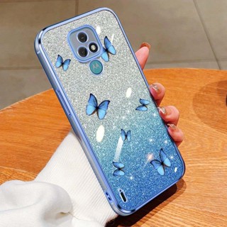MOTOROLA 摩托羅拉 Moto E7 Plus E7i E7 Power 小蝴蝶外殼閃亮明亮防震透明手機保護殼