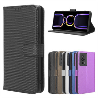 適用小米POCO F5手機殼xiaomi Poco F5 Pro手機皮套翻蓋鑽石紋卡