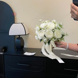 🎇新款特賣🎇手捧花新娘韓式婚禮結婚領證模擬花束森係婚紗攝影拍照道具手捧花